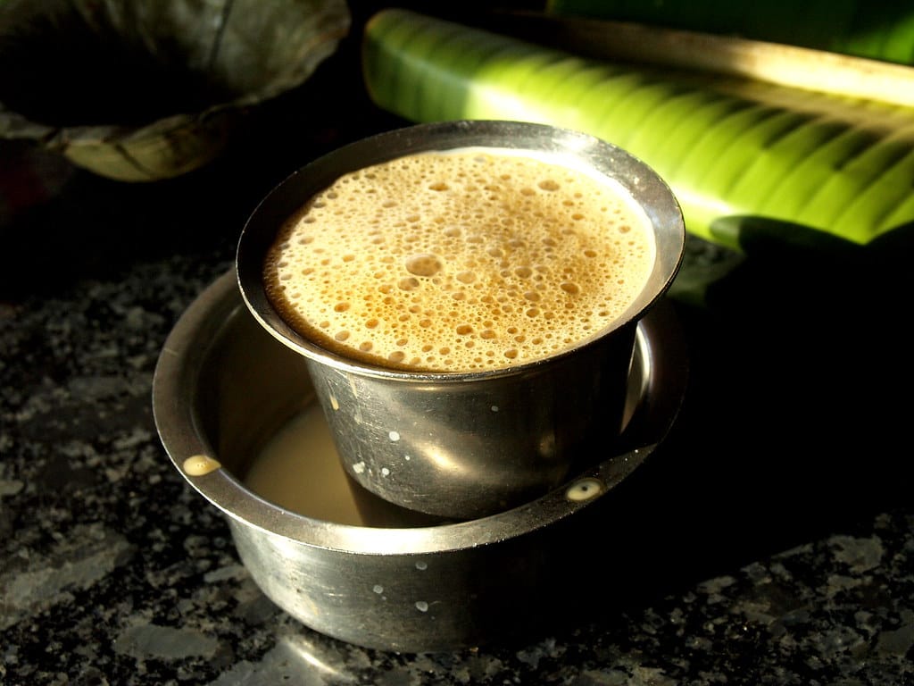Filter coffee Bangalore – “Freshly brewed filter coffee Bangalore served in traditional South Indian style”