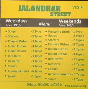 Jalandhar Street Veg Restaurant Koramangala